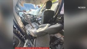 VIDEO Tânăr din Arad, strivit de bolovanul care a căzut peste mașina sa! A ajuns la terapie intensivă